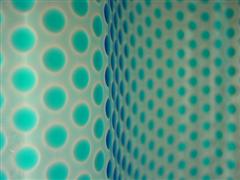 A photo of my shower curtain